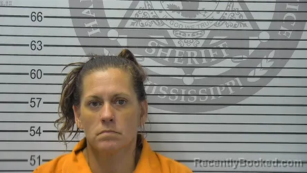 Mugshot of DAYNA LEA PAYNE booked in Harrison County, Mississippi on August 4, 2026