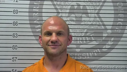 Mugshot of BRADLEY LAWRENCE ODOM booked in Harrison County, Mississippi on August 4, 2026