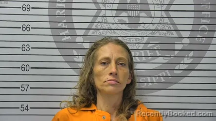 Mugshot of AMANDA MARIE BONNEAU booked in Harrison County, Mississippi on August 4, 2026