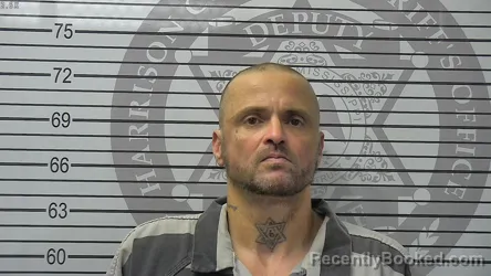 Mugshot of JEREMY HAROLD NEWBURN booked in Harrison County, Mississippi on August 4, 2026