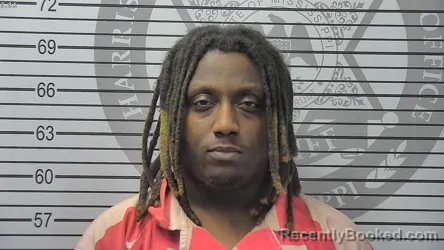 Mugshot of Alloyshious Dajuan Bennett booked in Harrison County, Mississippi on August 11, 2026