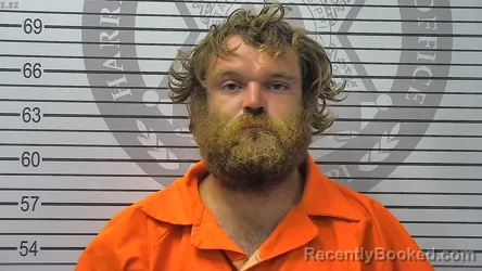 Mugshot of Hollins Lamar Strickland booked in Harrison County, Mississippi on August 12, 2026
