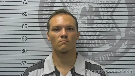 Mugshot of Adrian Lee Billiot booked in Harrison County, Mississippi on August 12, 2026