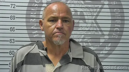 Mugshot of William Henry Konz booked in Harrison County, Mississippi on August 12, 2026
