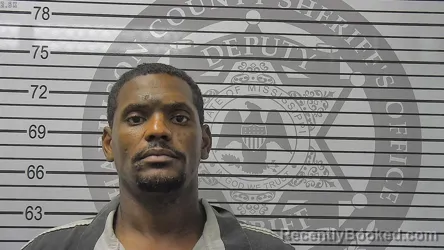 Mugshot of Sellers Rodriquez Johnson booked in Harrison County, Mississippi on August 13, 2026