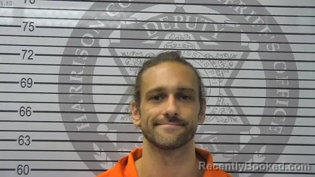Mugshot of Chad Lee Williams booked in Harrison County, Mississippi on August 13, 2026