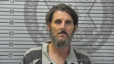 Mugshot of Patrick Ryan Cole booked in Harrison County, Mississippi on August 14, 2026
