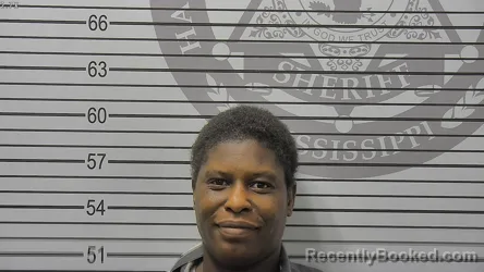 Mugshot of Stephanie Ann Jefferson booked in Harrison County, Mississippi on August 14, 2026