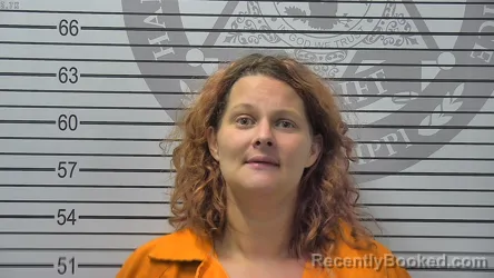 Mugshot of Sally Joanna Kingham booked in Harrison County, Mississippi on August 15, 2026