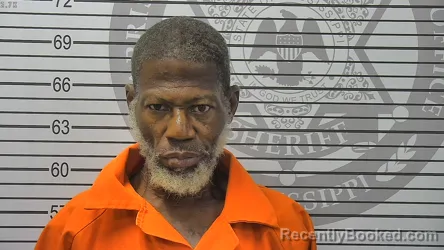 Mugshot of Alvin Thurman Jr Shelby booked in Harrison County, Mississippi on August 15, 2026