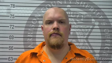 Mugshot of Sean Joseph Mcquade booked in Harrison County, Mississippi on August 16, 2026