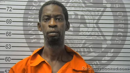 Mugshot of Demarrio Jermaine Hinton booked in Harrison County, Mississippi on August 16, 2026