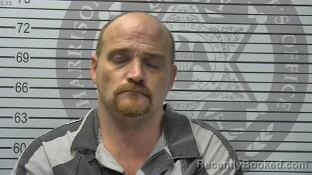 Mugshot of Jason Robert Manche booked in Harrison County, Mississippi on August 16, 2026