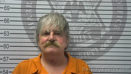 Mugshot of Michael Bryson Hardy booked in Harrison County, Mississippi on August 18, 2026