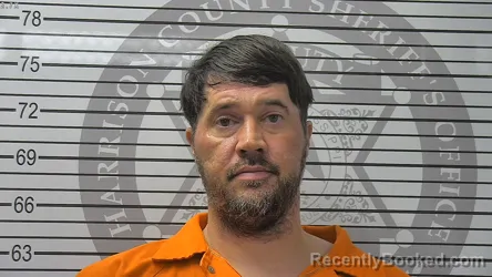 Mugshot of Brett Lee Clopton booked in Harrison County, Mississippi on August 18, 2026