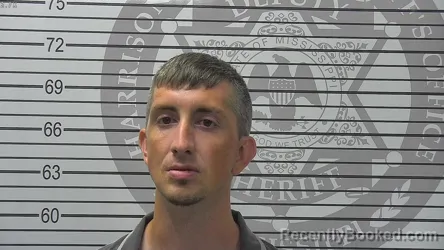 Mugshot of James Matthew Moran booked in Harrison County, Mississippi on August 18, 2026