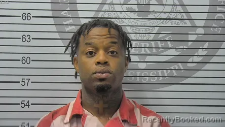 Mugshot of Devonta Chrishon Richardson booked in Harrison County, Mississippi on August 18, 2026