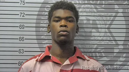 Mugshot of Moses Elijah Smith booked in Harrison County, Mississippi on August 19, 2026