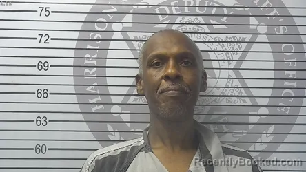 Mugshot of Jimmie Lee Vickers booked in Harrison County, Mississippi on August 22, 2026
