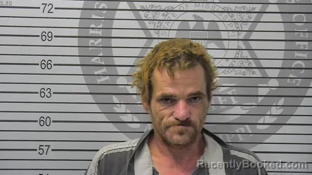 Mugshot of Robert James Rolkosky booked in Harrison County, Mississippi on August 22, 2026