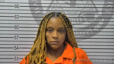 Mugshot of Daquisha Shanice Norwood booked in Harrison County, Mississippi on August 23, 2026
