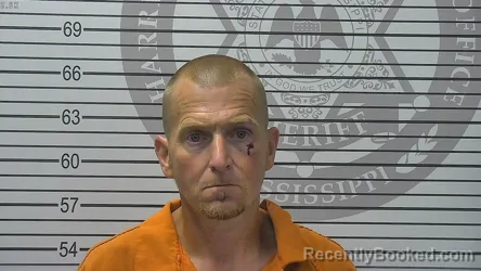 Mugshot of Joshua Daniel Hembree booked in Harrison County, Mississippi on August 24, 2026