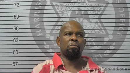 Mugshot of Bura Lamont Hall booked in Harrison County, Mississippi on August 24, 2026