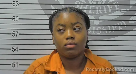 Mugshot of Keniya Aterriyuana Martin booked in Harrison County, Mississippi on September 4, 2026