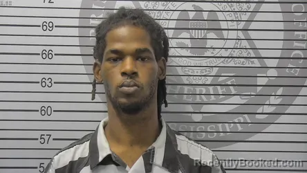 Mugshot of Terry Ahmad Jordan booked in Harrison County, Mississippi on September 4, 2026