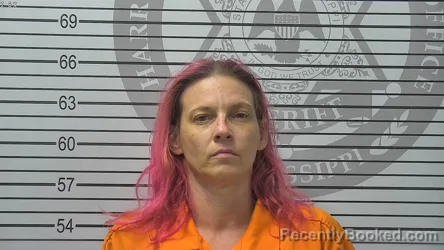 Mugshot of Kami Dianne Spooner booked in Harrison County, Mississippi on September 4, 2026