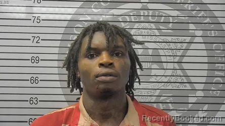 Mugshot of Raubert Arness Carter booked in Harrison County, Mississippi on September 4, 2026