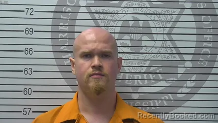 Mugshot of Daniel Martin Thomas booked in Harrison County, Mississippi on September 6, 2026
