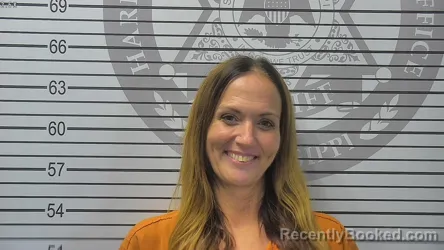 Mugshot of Heather Lynn Johnson booked in Harrison County, Mississippi on September 7, 2026