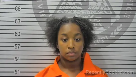Mugshot of Hailey Simone Bland booked in Harrison County, Mississippi on September 7, 2026