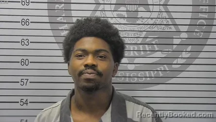 Mugshot of Jaylon Dominic Money booked in Harrison County, Mississippi on September 8, 2026