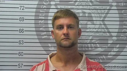 Mugshot of Joshua Scott Williams booked in Harrison County, Mississippi on September 8, 2026