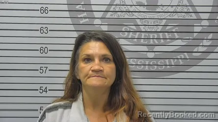 Mugshot of Misty Lee Nicole Boudreaux booked in Harrison County, Mississippi on September 8, 2026