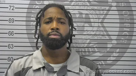 Mugshot of Montario Keshawn Adams booked in Harrison County, Mississippi on September 11, 2026