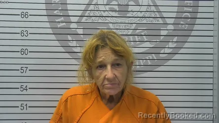 Mugshot of Rhonda Lee Girouard booked in Harrison County, Mississippi on September 11, 2026