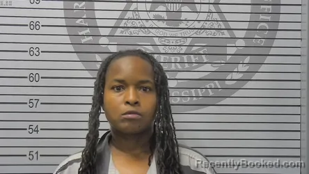 Mugshot of Victoria Monique Blackston booked in Harrison County, Mississippi on September 11, 2026