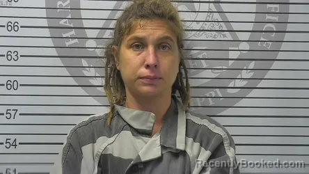 Mugshot of Brittany Anna Lamberg booked in Harrison County, Mississippi on September 12, 2026