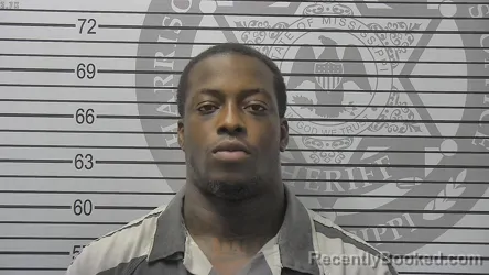 Mugshot of Maliek Lamar Berry booked in Harrison County, Mississippi on September 12, 2026