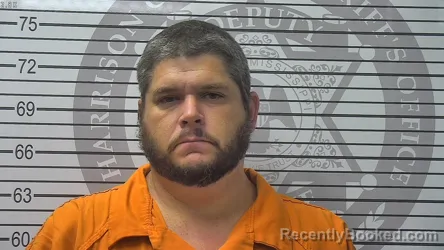 Mugshot of Michael Anthony Dominigues booked in Harrison County, Mississippi on September 14, 2026