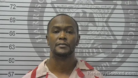 Mugshot of Lester Kashif Harrien booked in Harrison County, Mississippi on September 15, 2026