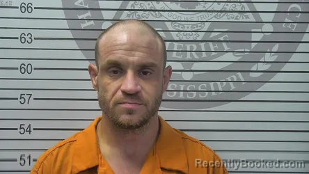 Mugshot of Scott Lewis Blaine booked in Harrison County, Mississippi on September 15, 2026