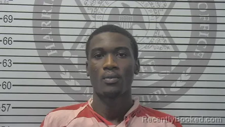 Mugshot of Demetrius Santana Johnson booked in Harrison County, Mississippi on September 15, 2026