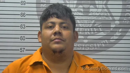Mugshot of Jose Armando Ardarado booked in Harrison County, Mississippi on September 17, 2026