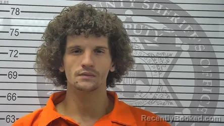 Mugshot of Tyler Michael Adams booked in Harrison County, Mississippi on September 18, 2026