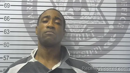 Mugshot of Moreno Bernard Estelle booked in Harrison County, Mississippi on September 18, 2026