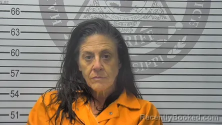 Mugshot of Renee Elena Dilorenzo booked in Harrison County, Mississippi on September 19, 2026